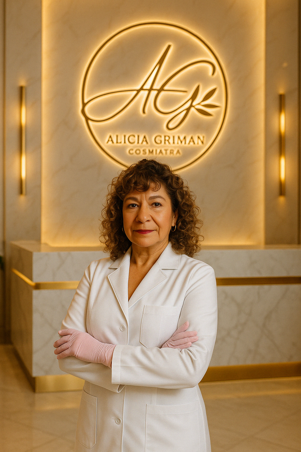 Alicia Griman en su clínica